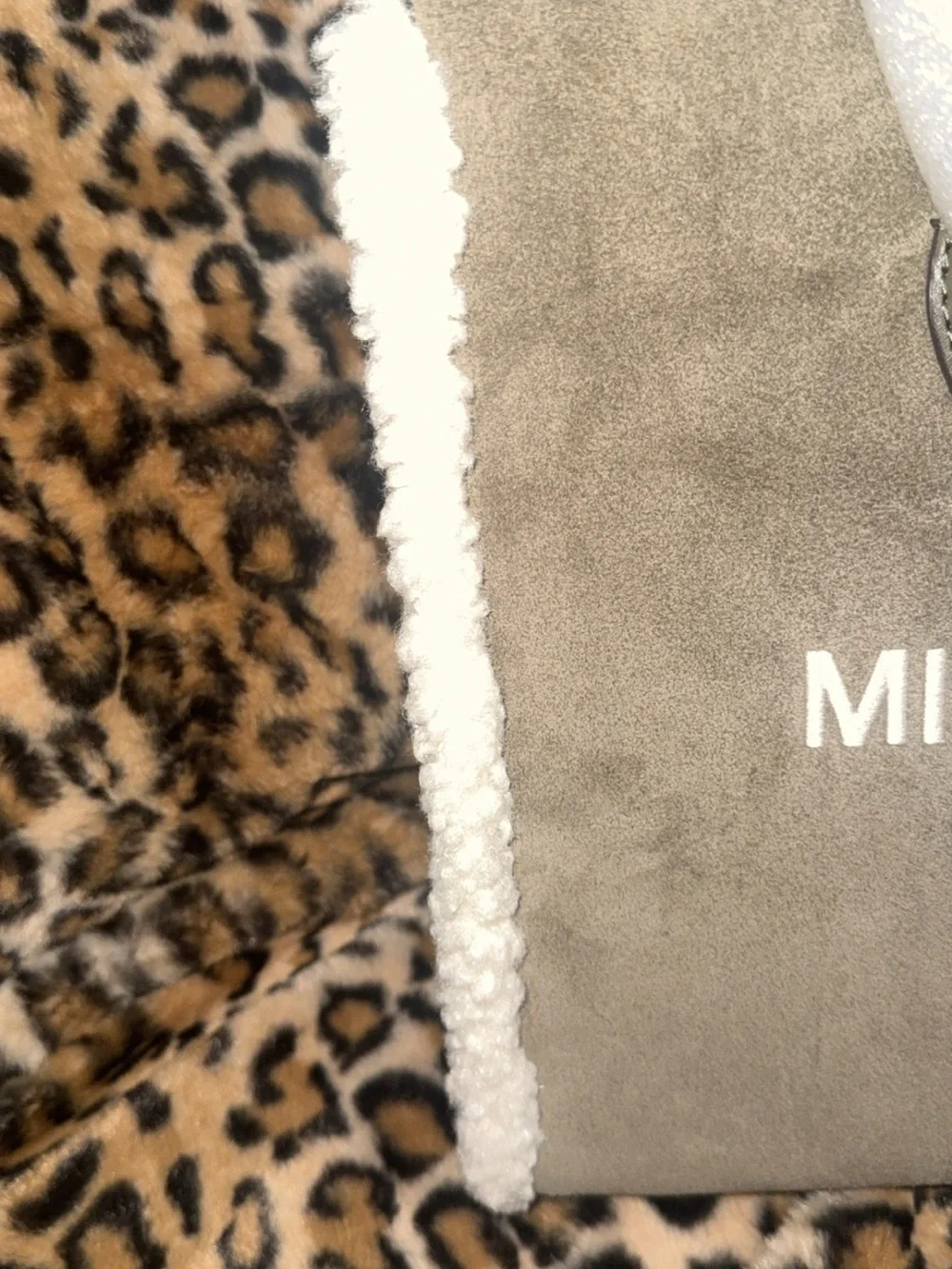 Michael Kors Olive Green Suede Tote with Sherpa Trim Brand New w/tags!